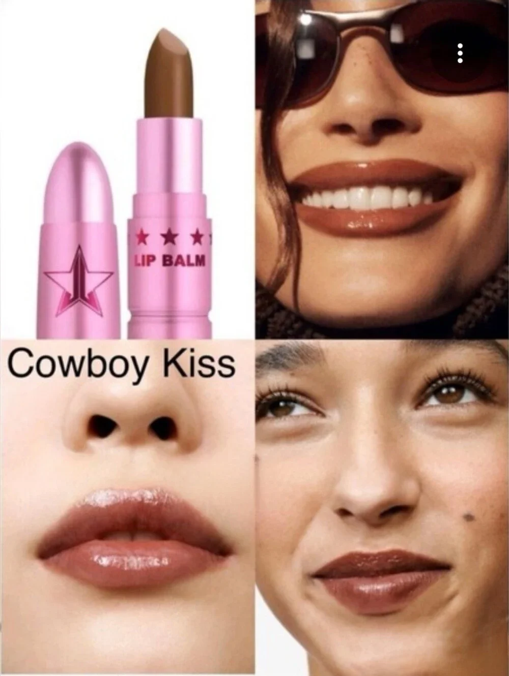Jeffree Star Tinted Lip Balm in Cowboy Kiss - Hydrating Brown Shade - NIB